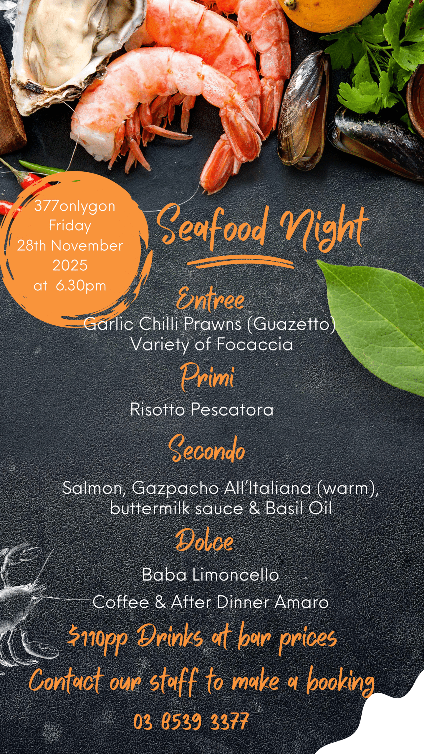 Abruzzo Club Seafood Night 2025