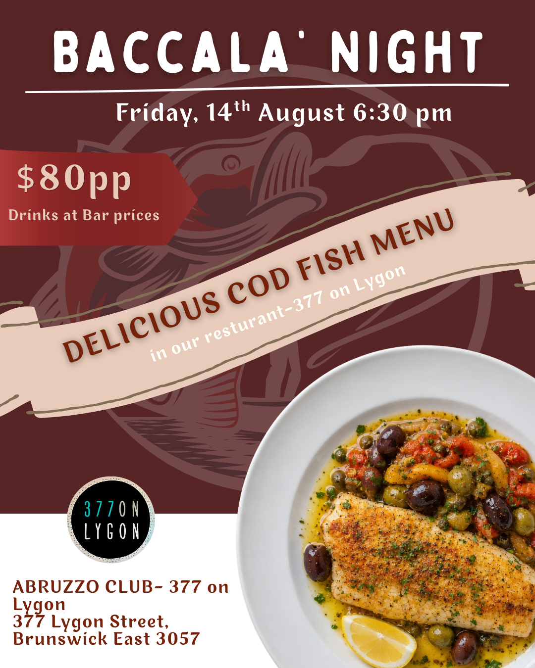 Baccala Night - Abruzzo Club