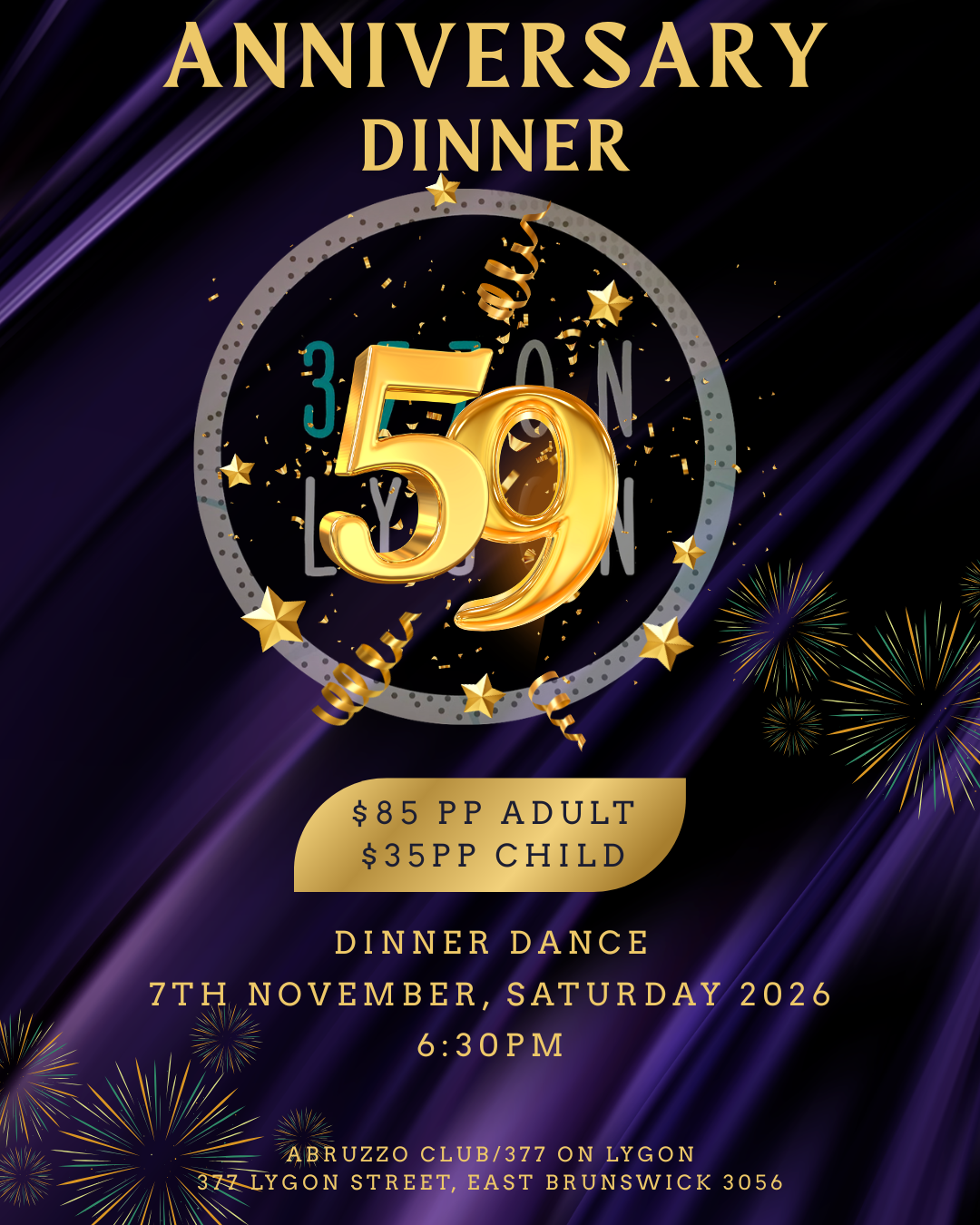 Anniversary dinner - Abruzzo Club 2026