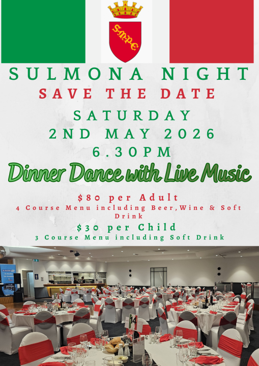 Sulmona Save the date May 2026